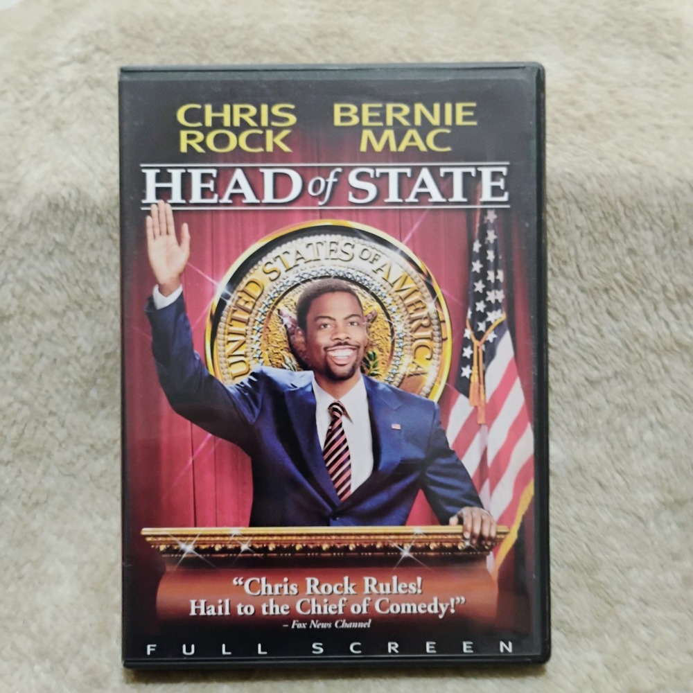 Head of State DVD Chris Rock Bernie Mac Full Screen 2003 Comedy Movie Y2K